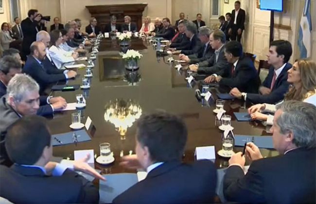 Gobernadores con Macri