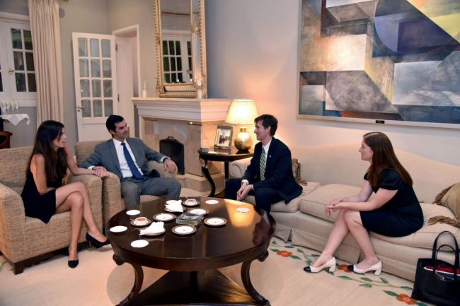 Urtubey con el embajador de Canadá