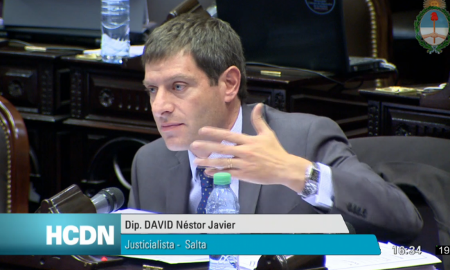 Javier David y la posición del PJ