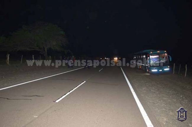 Siniestro con víctima fatal cerca de San Carlos