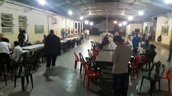 Centro de evacuación de Aguaray Crédito foto: Mario Zelarayán