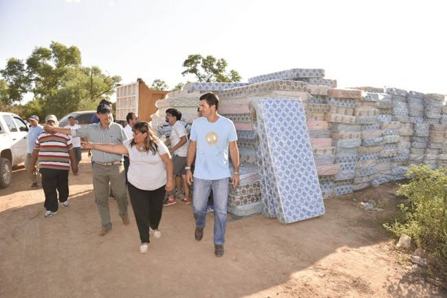 Urtubey en la zona afectada