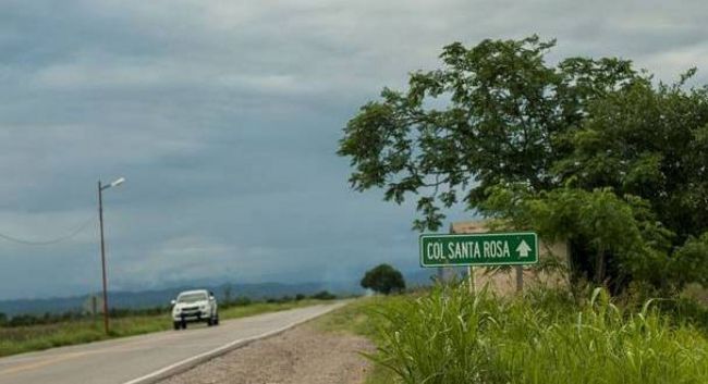 Acceso a Colonia Santa Rosa