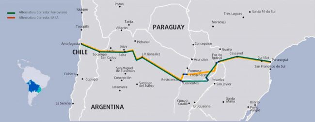 Obras prioritarias para el corredor Bioceánico