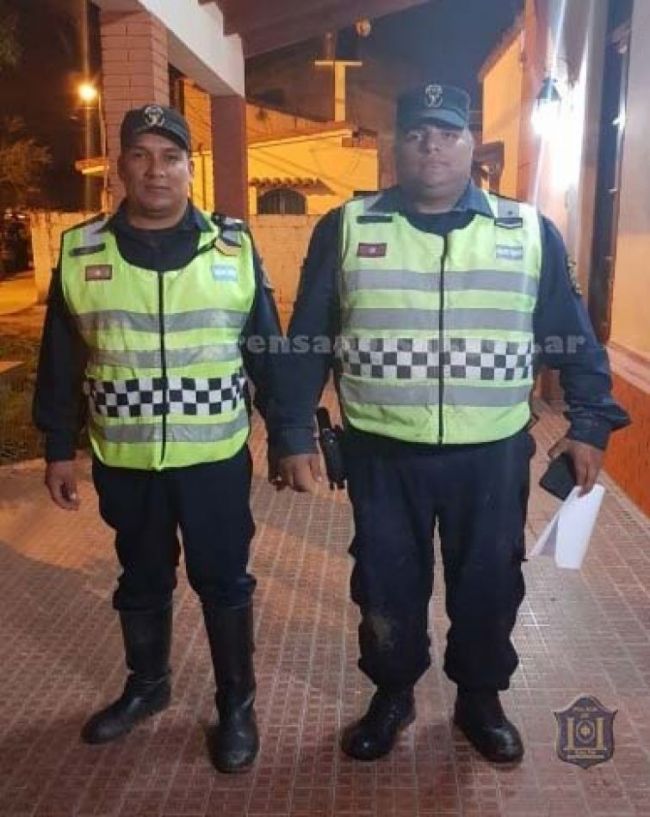 Policías rescatistas