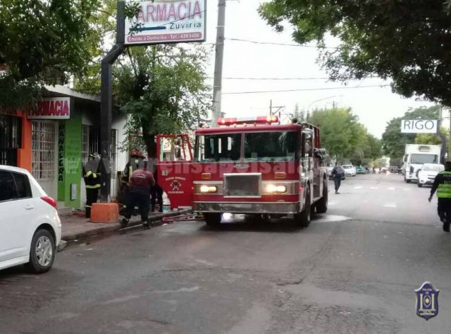 Bomberos en acción