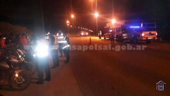 Los motociclistas corrían picadas