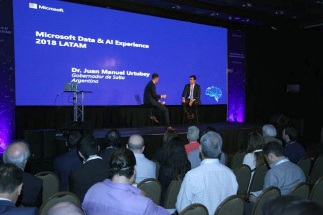 Exposición del gobernador Urtubey