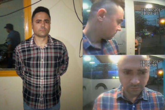 El detenido y las pruebas que lo comprometen