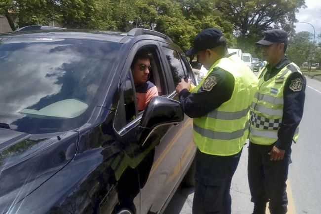 Control de la policía vial