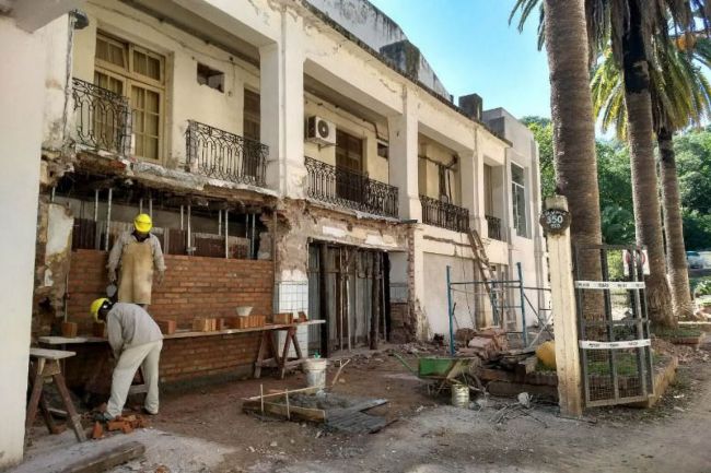 Obras en el Hotel Termas