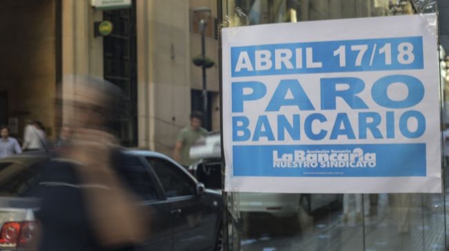 Paro bancario por 48 hs.