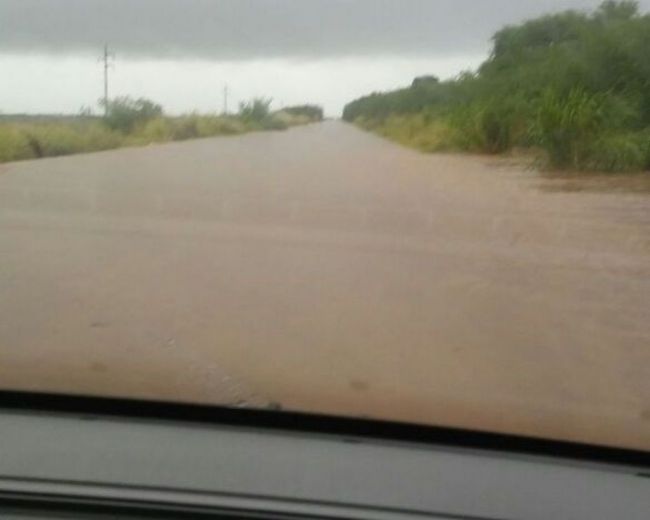La lluvia en la ruta Nacional 34