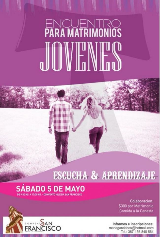 Convocatoria para matrimonios jóvenes