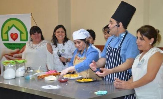 Los chefs en acción