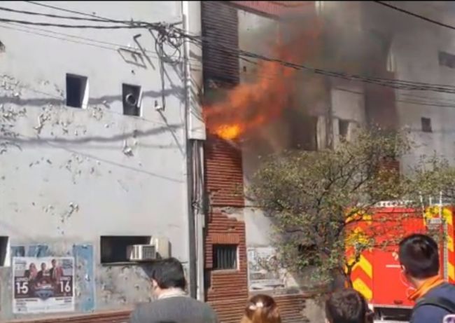 El incendio en el sanatorio