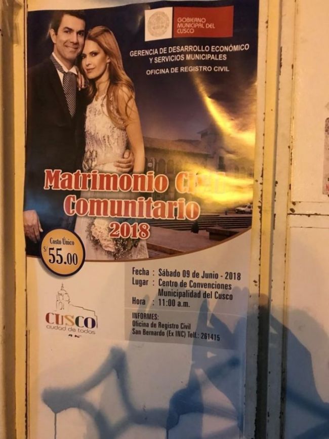 Los modelos para promocionar la boda comunitaria