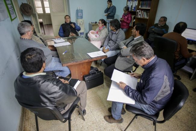 Reunión con empleados