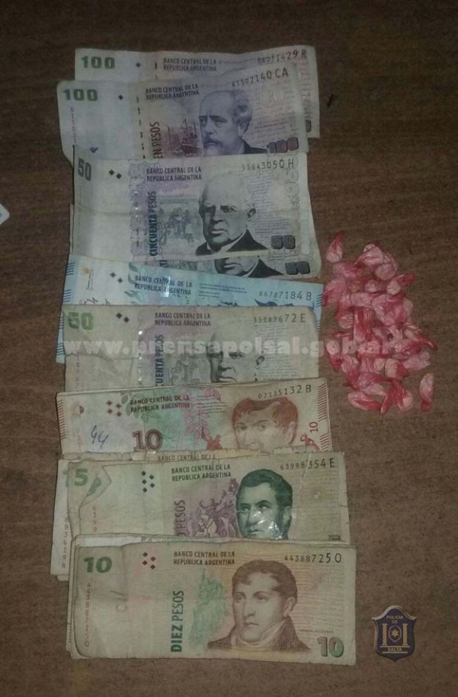 Droga y dinero secuestrados