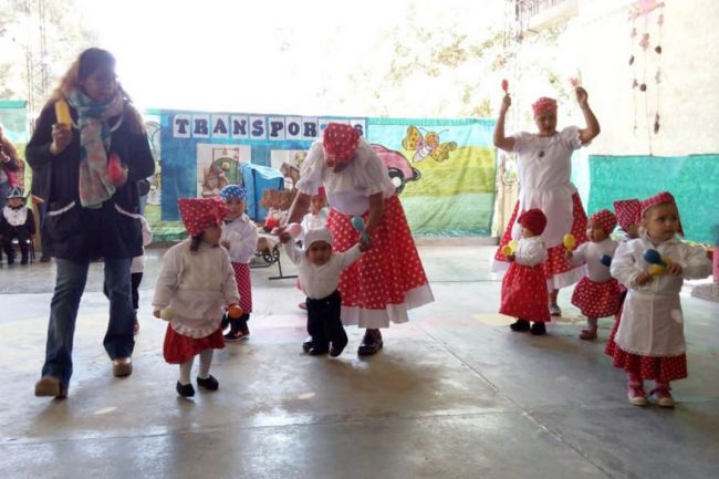 Los niños en acción