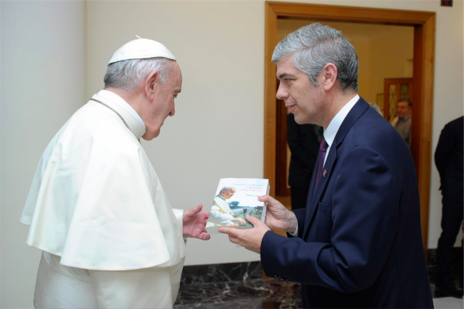 El Papa con autoridades de UCASAL