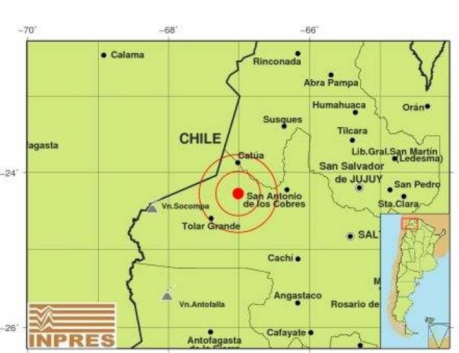 La zona de los sismos