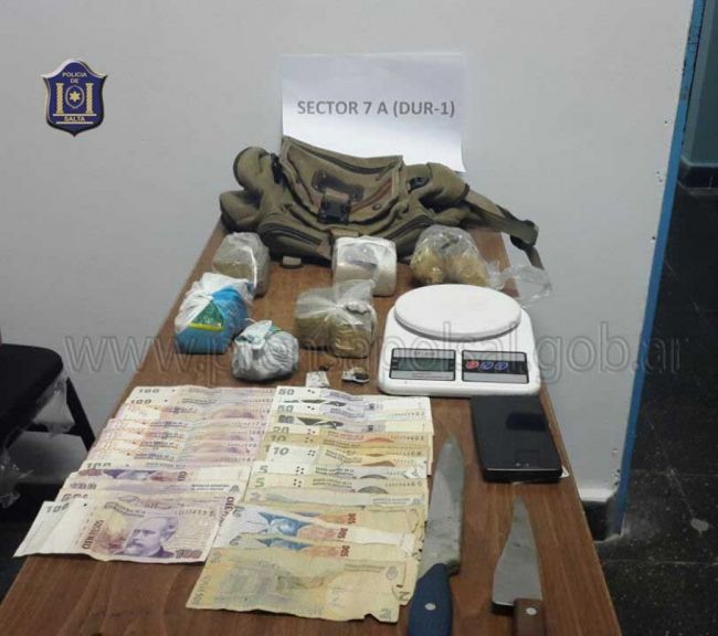 Droga y dinero secuestrado