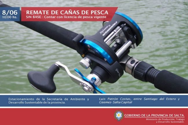 Remate para aficionados a la pesca