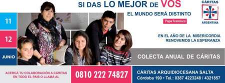 Colecta Anual de Cáritas. Foto: cableatierra.com