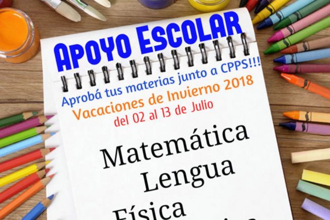 Clases de apoyo escolar durante las vacaciones