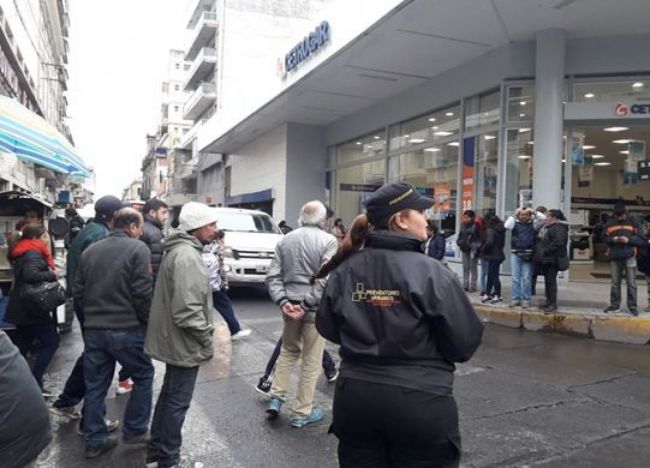 Trabajo de concientización con peatones