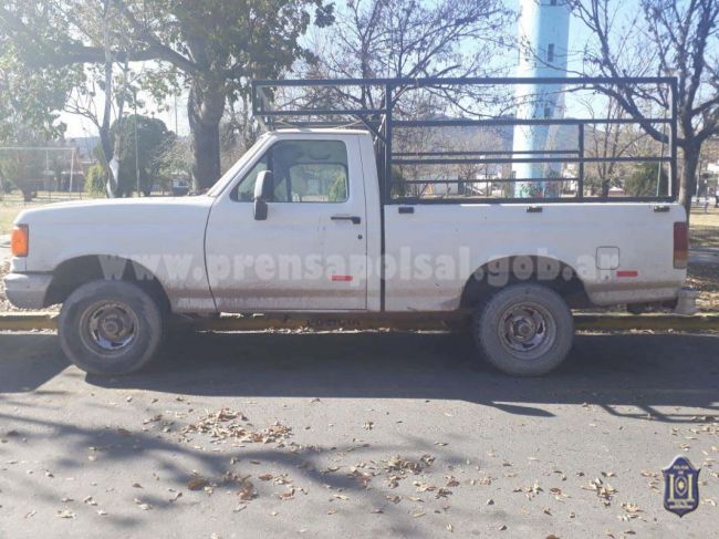 Todo lo robado estaba en la camioneta