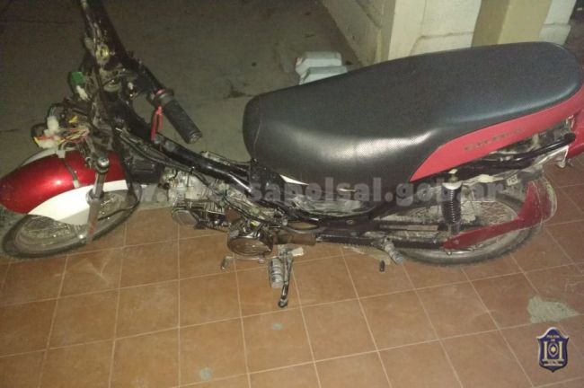 La moto del delincuente