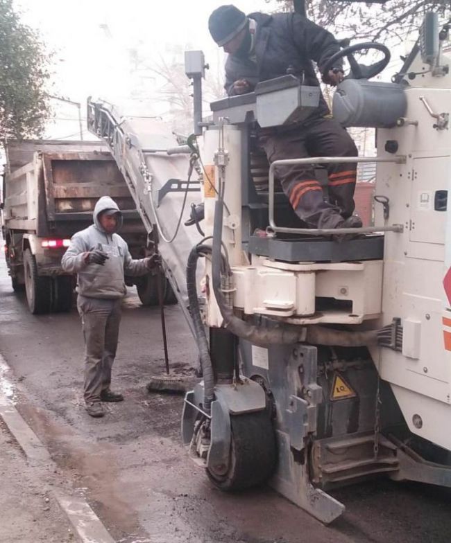 Trabajos en calle Santiago