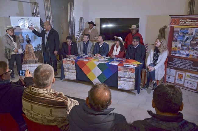 Presentación de la Fiesta Nacional de la Pachamama