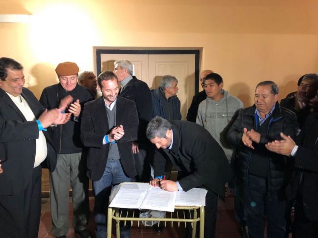 Obras de agua en El Galpón