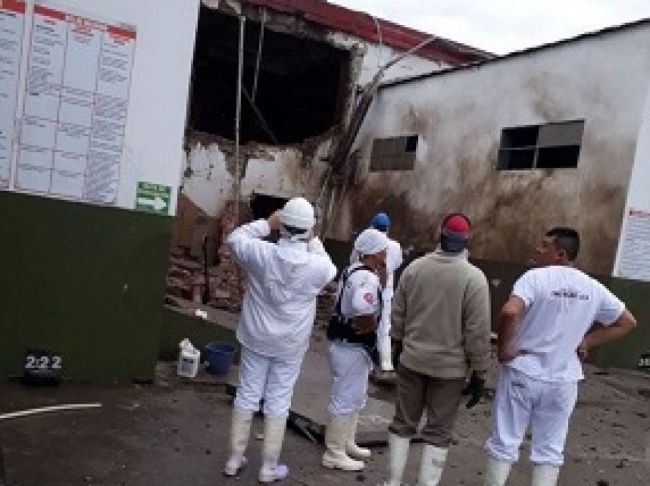 Explosión en frigorífico Bermejo  Crédito Foto: FM Ciudad Orán