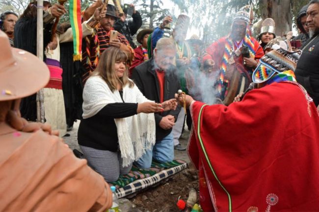 Ceremonia homenaje a la Pachamama