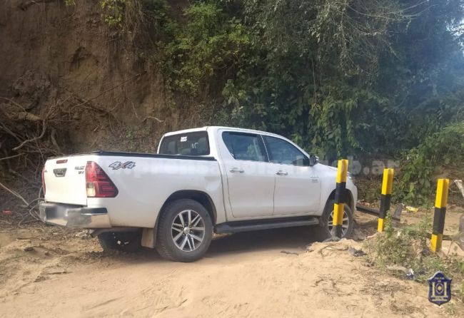 La camioneta recuperada