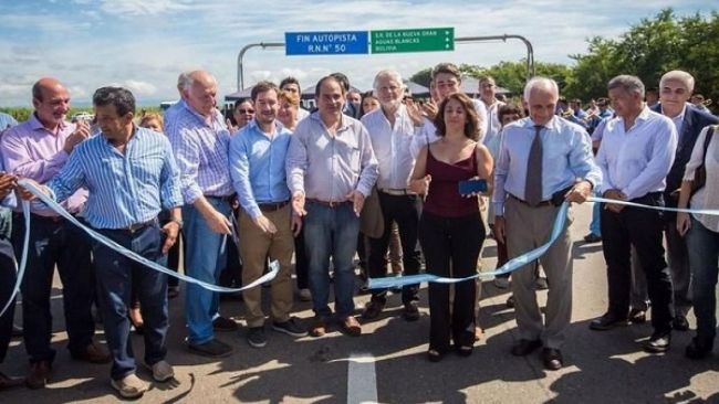 La inauguración de la ruta pese a no estar completa