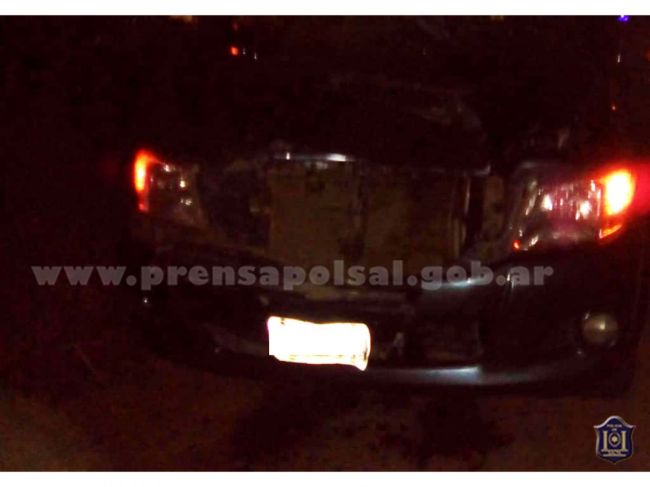 Así quedó el vehículo