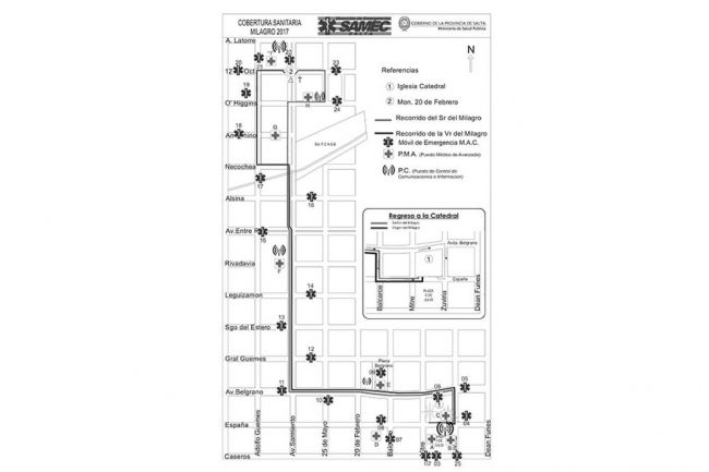 Diagrama de atención del SAMEC