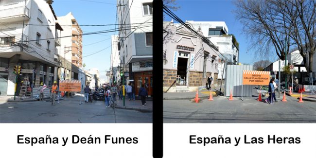 Trabajos en calle España