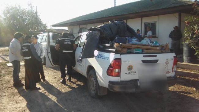 La camioneta recuperada