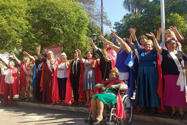 Las candidatas a reina de la tercera edad