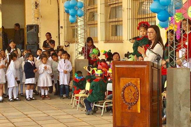 Acto en la escuela de El Tipal