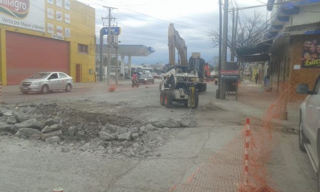 Trabajos en Av. Artigas