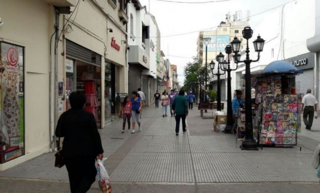 El centro en la jornada de paro