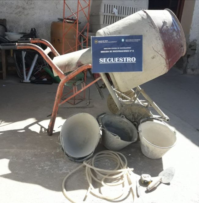 Recuperaron las herramientas robadas