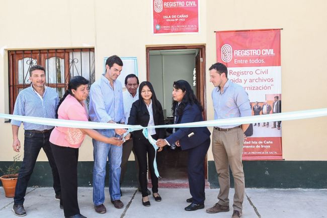 Acto de inauguración en Isla de Cañas